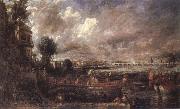 John Constable The Opening of Waterloo Bridge oil on canvas